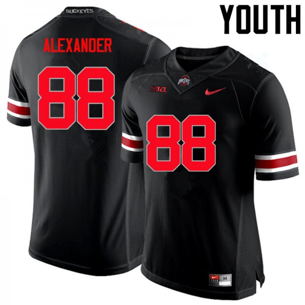 Ohio State Buckeyes #88 AJ Alexander Youth College Jersey Black